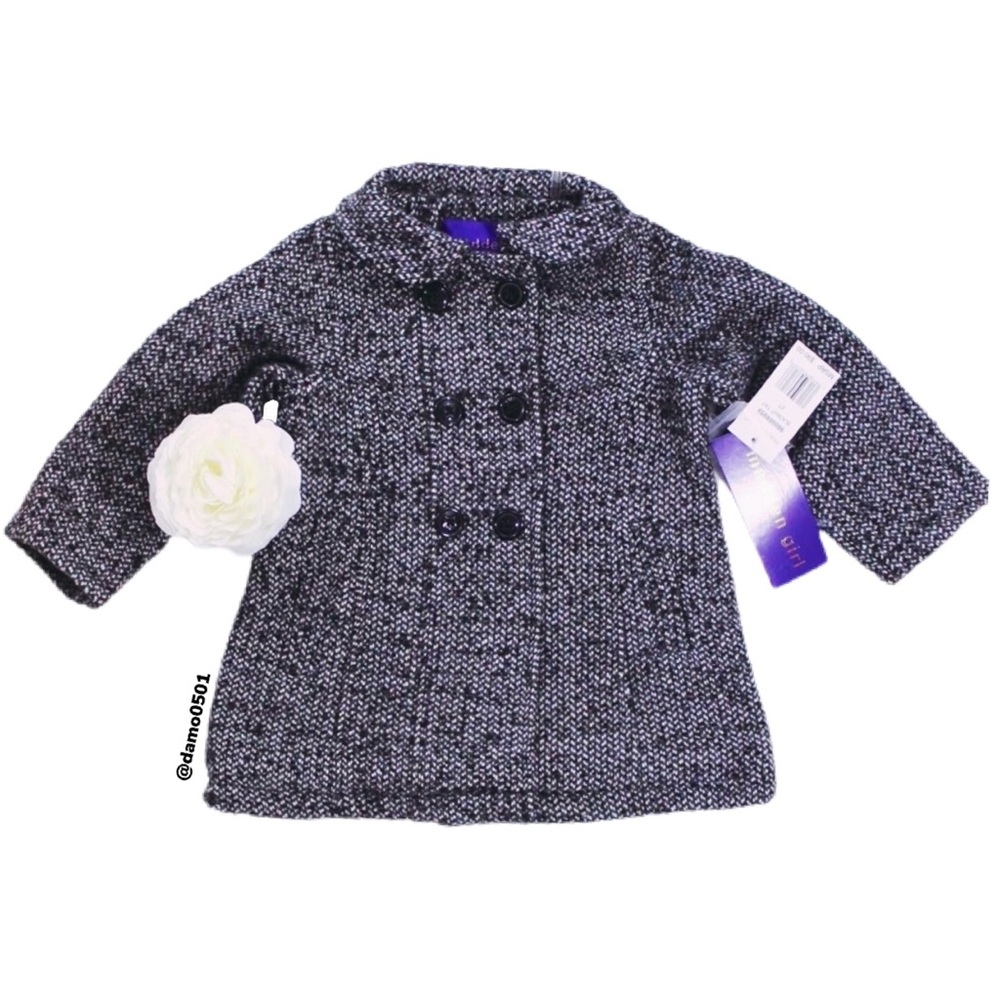 NWT Madden Girl Marble Faux Wool Textured Zip Coat - Picture 2 of 7
